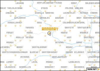 map of Annonay