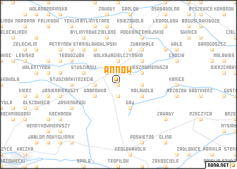 map of Annów