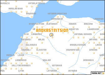 map of Áno Kastrítsion