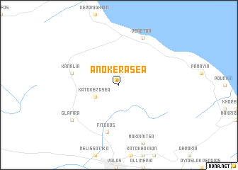 map of Áno Keraséa