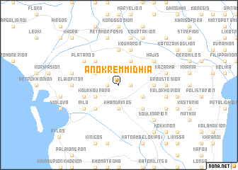 map of Áno Kremmídhia