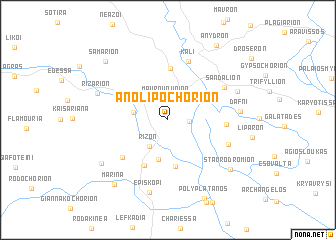 map of (( Áno Lipochórion ))