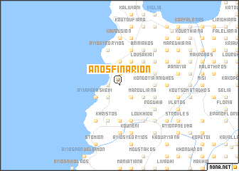 map of Áno Sfinárion