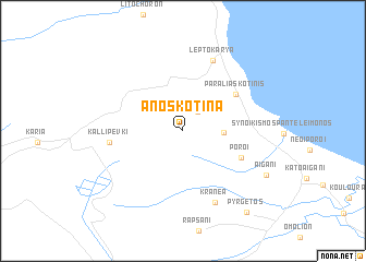 map of Áno Skotína