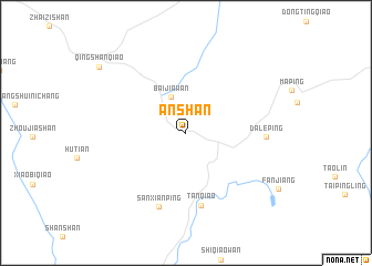 map of Anshan