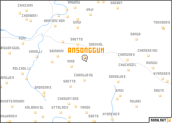 map of Ansŏnggŭm