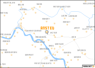 map of Ansted