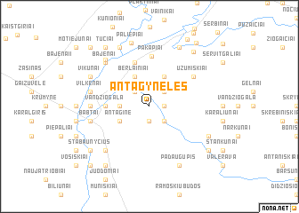 map of Antagynėlės