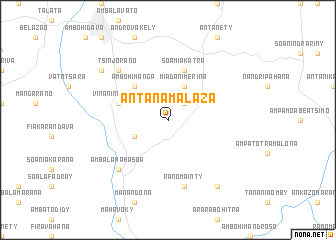 map of Antanamalaza