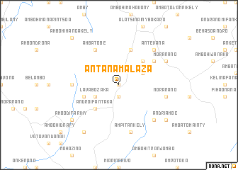 map of Antanamalaza