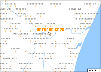 map of Antananikora