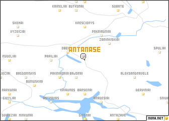 map of Antanaše