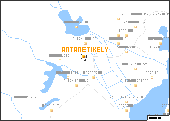 map of Antanetikely