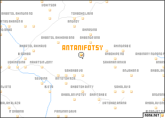 map of Antanifotsy