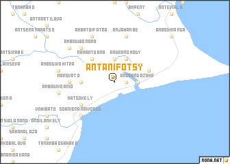 map of Antanifotsy