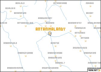 map of Antanimalandy