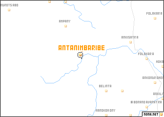 map of Antanimbaribe