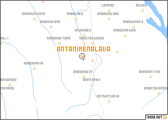 map of Antanimenalava