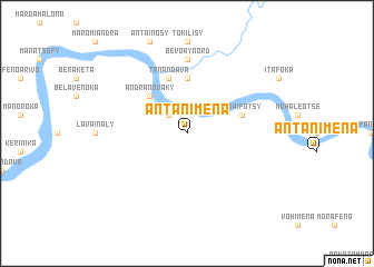 map of Antanimena