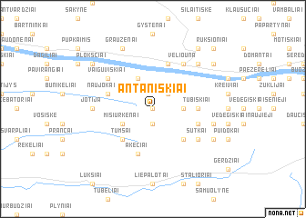 map of Antaniškiai