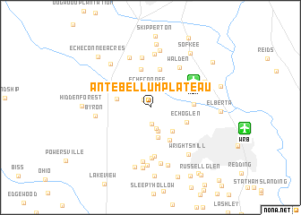 map of Antebellum Plateau