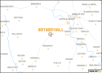 map of Anthony Hill