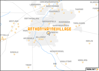 map of Anthony Wayne Village