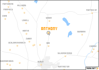 map of Anthony