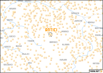 map of Antići