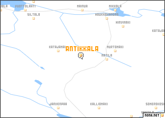map of Antikkala