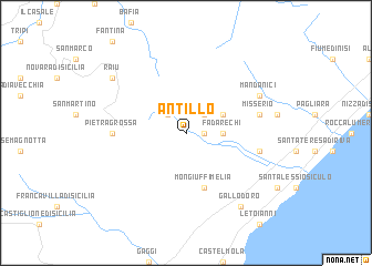 map of Antillo