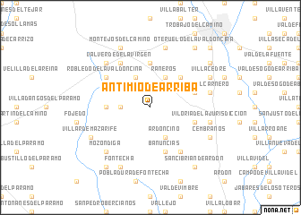 map of Antimio de Arriba