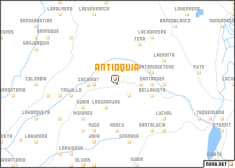 map of Antioquia