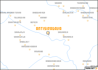 map of Antisiradava
