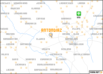 map of Antón Díaz