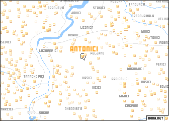 map of Antonići