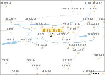 map of Antoniewo