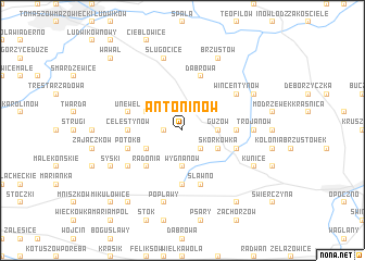 map of Antoninów