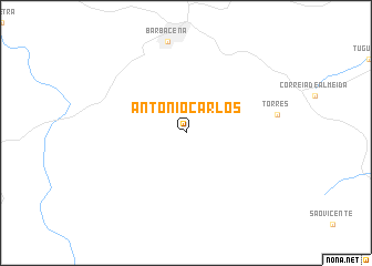 map of Antônio Carlos