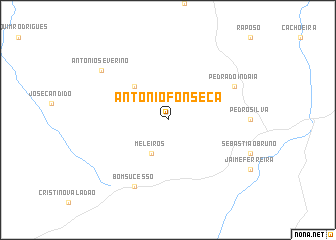 map of Antônio Fonseca