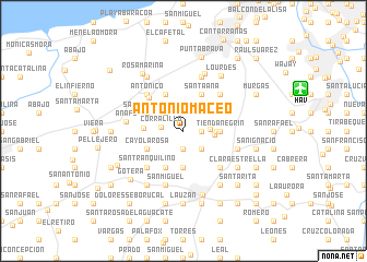 map of Antonio Maceo