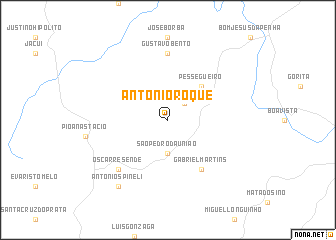 map of Antônio Roque