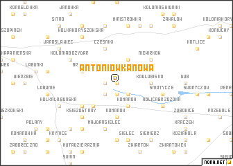 map of Antoniówka Nowa