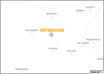 map of Antoshikha