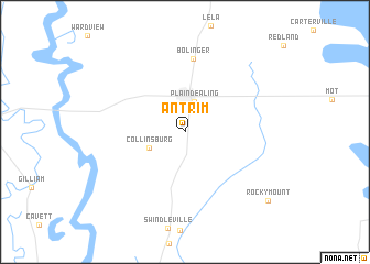 map of Antrim