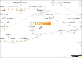 map of Antropshino