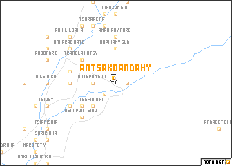 map of Antsakoandahy