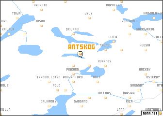 map of Antskog