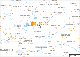 map of Antunovac