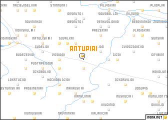 map of Antupiai